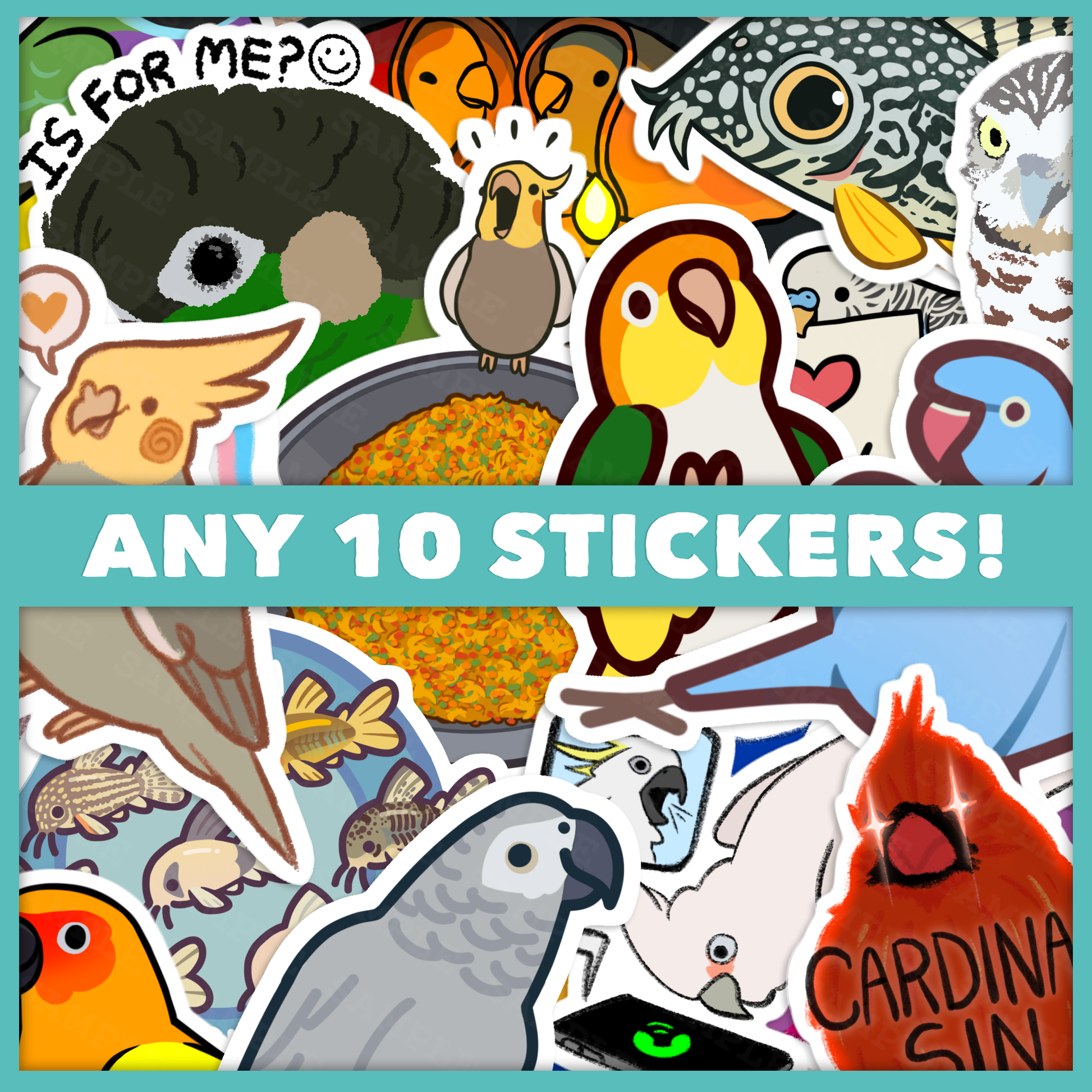 Any 10 Stickers Bundle