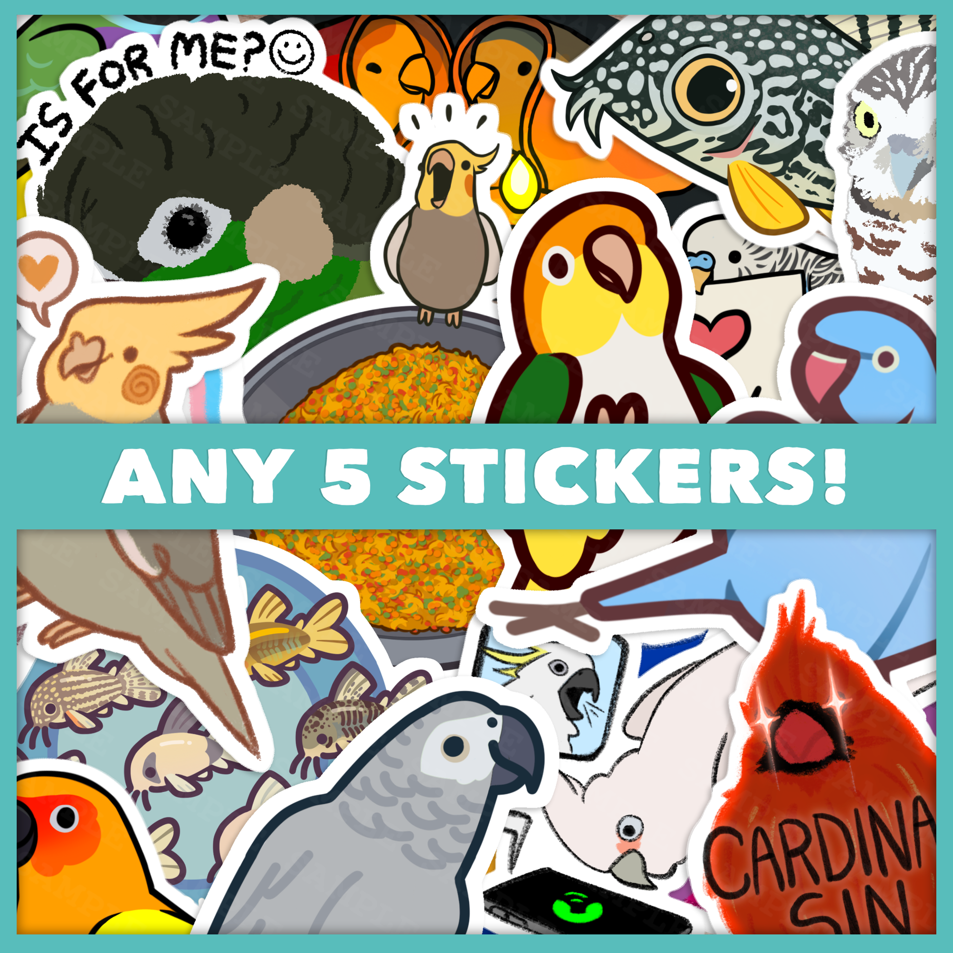 Any 5 Stickers Bundle