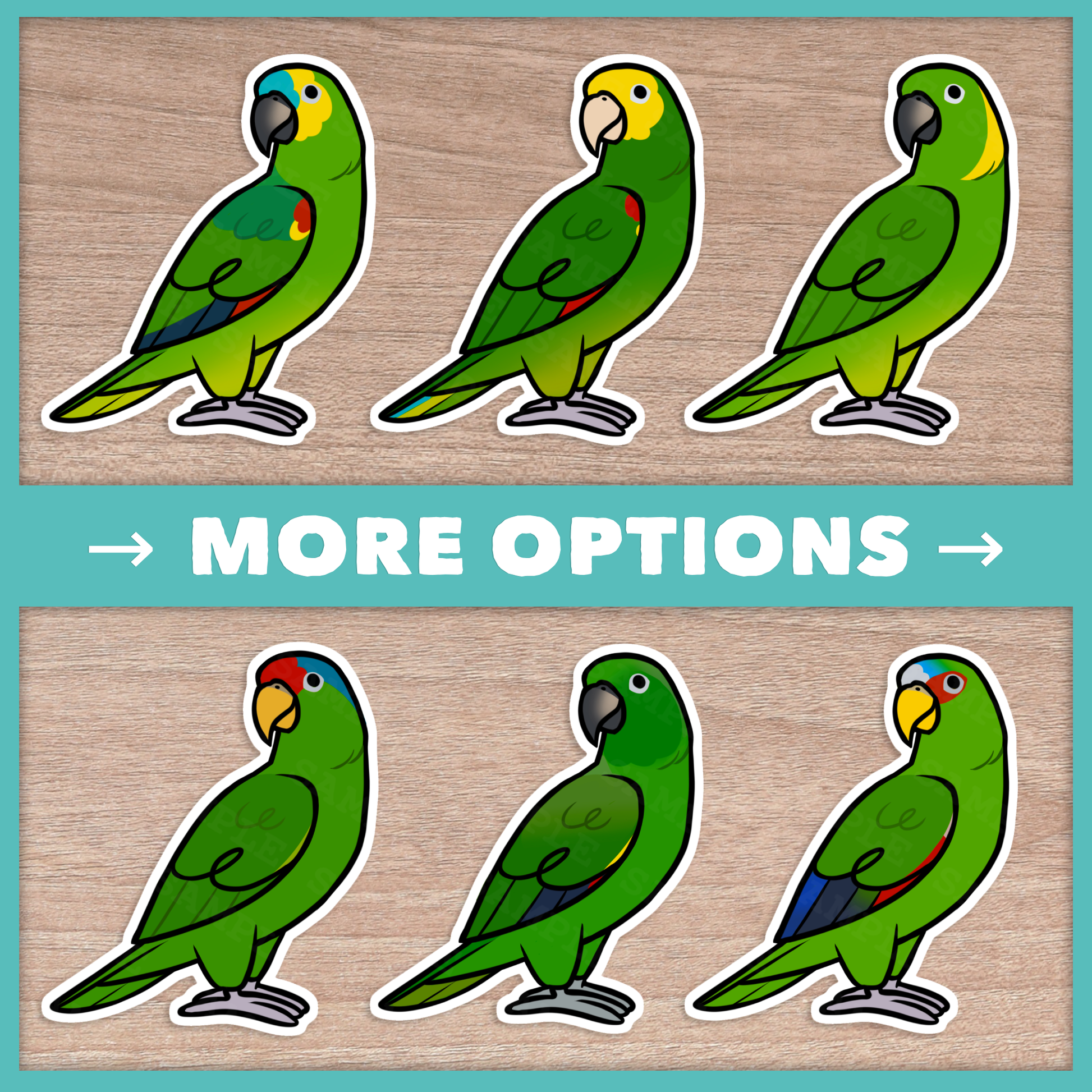 Amazon Parrot (Cuties) Stickers