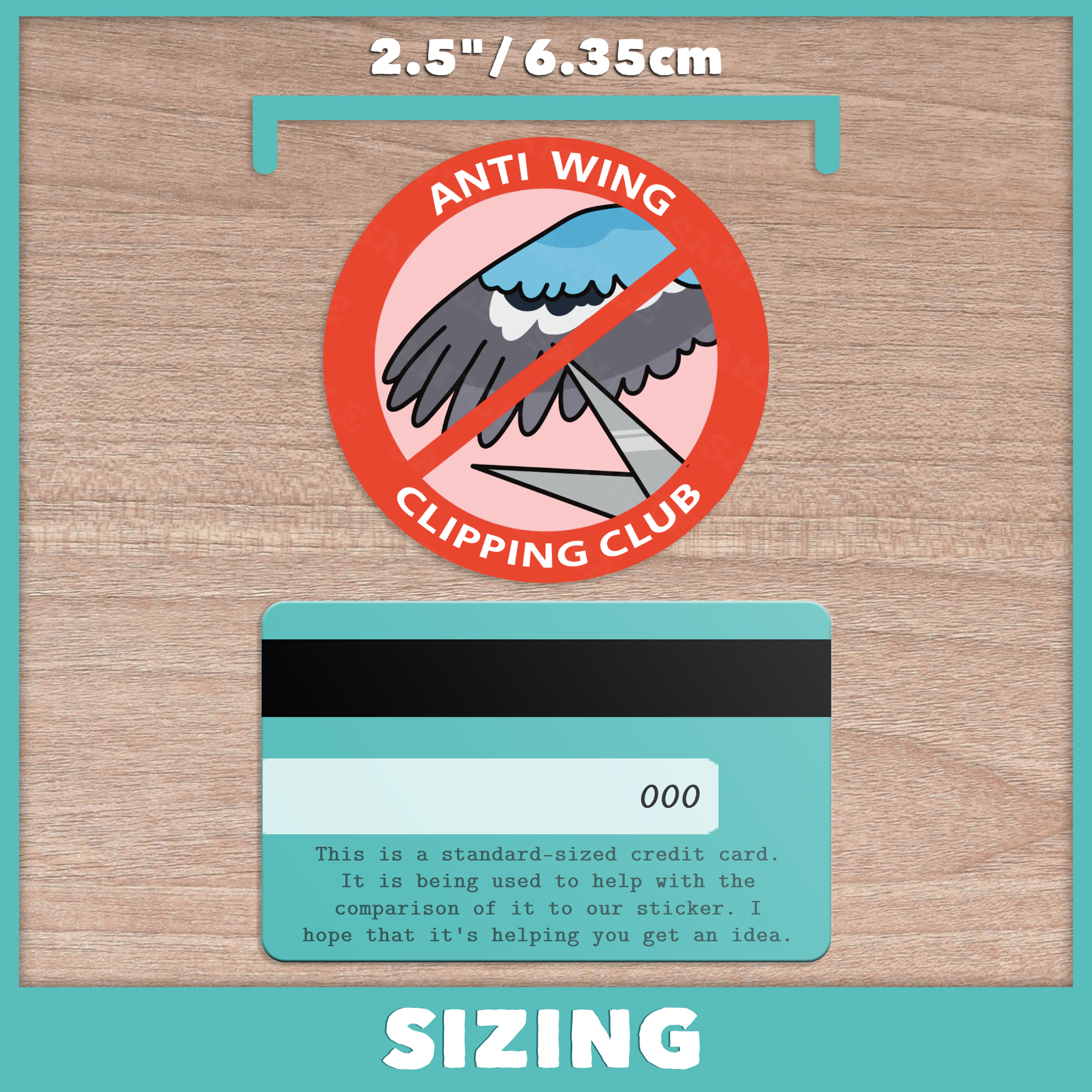 Anti Club Parrot Owner Stickers