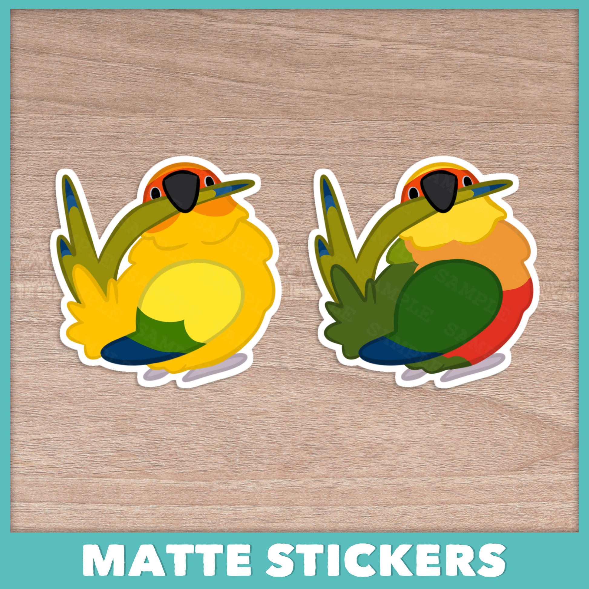 Conure (Aratinga) Preeners Stickers