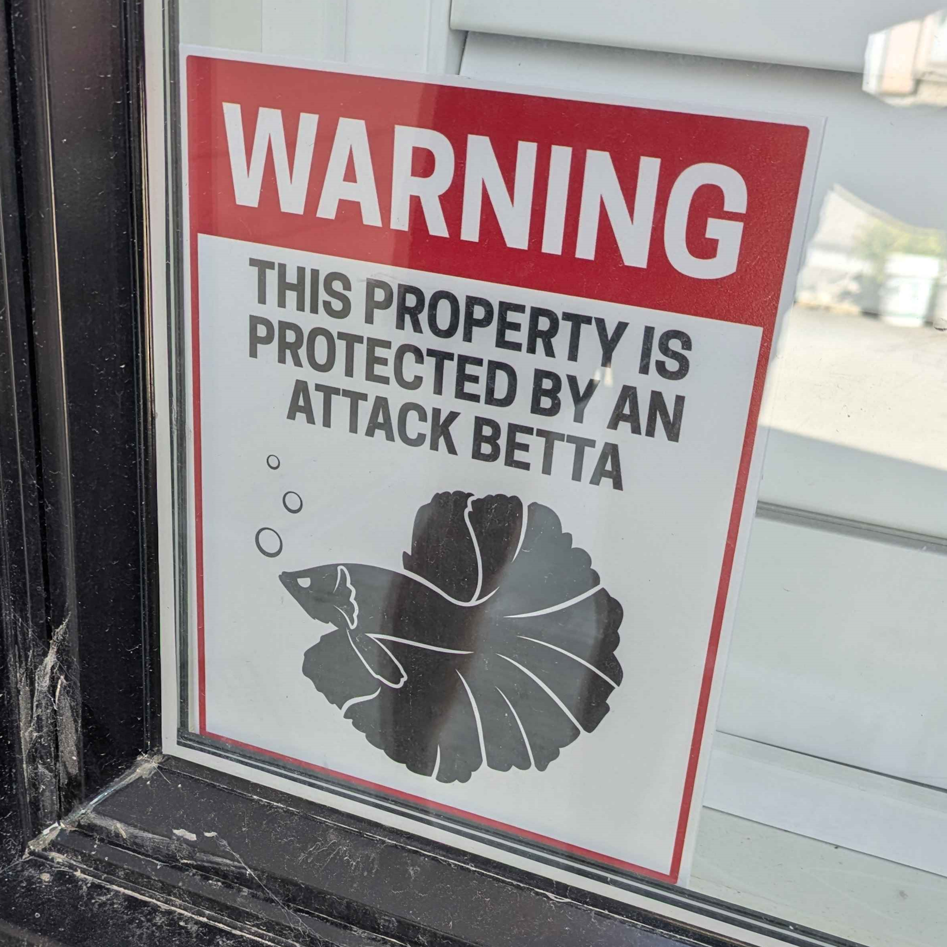 Attack Betta Posterboard Sign