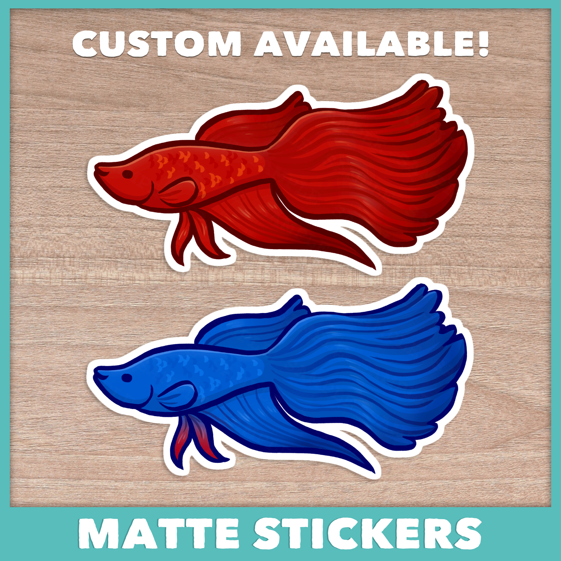 Betta Fish (Cuties) Stickers