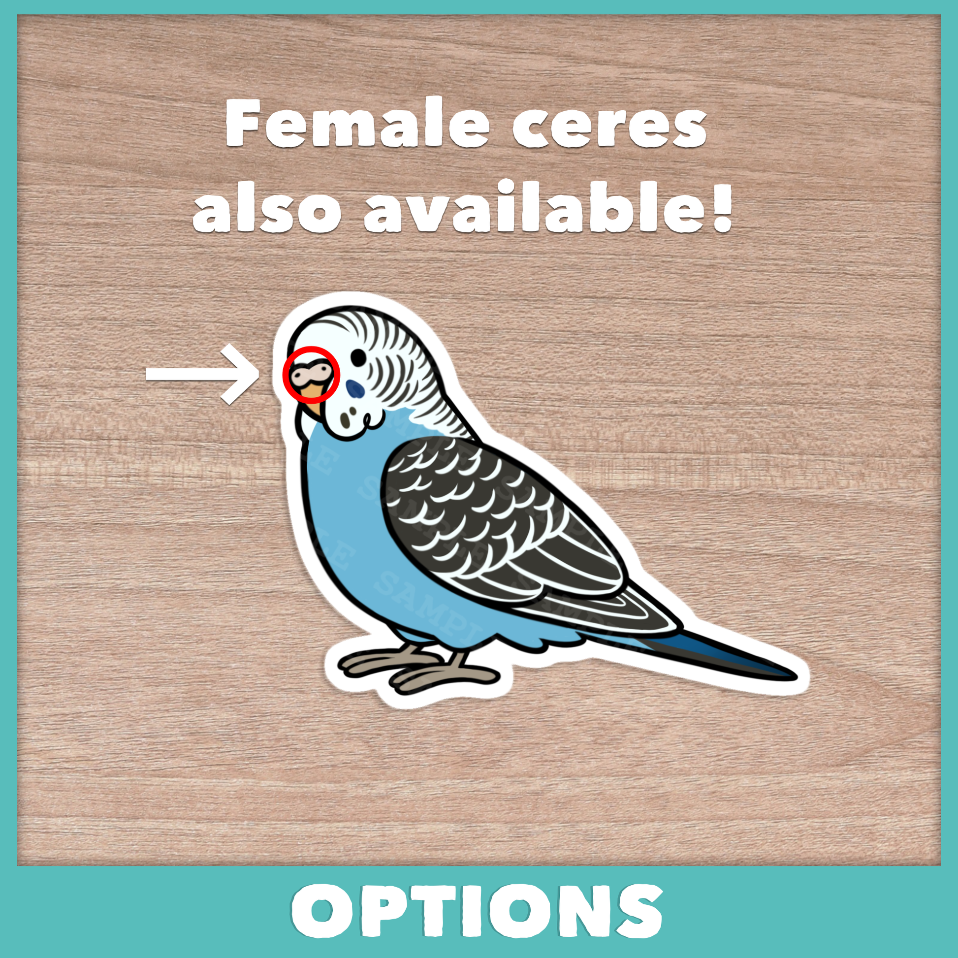 Budgie (Cuties) Stickers