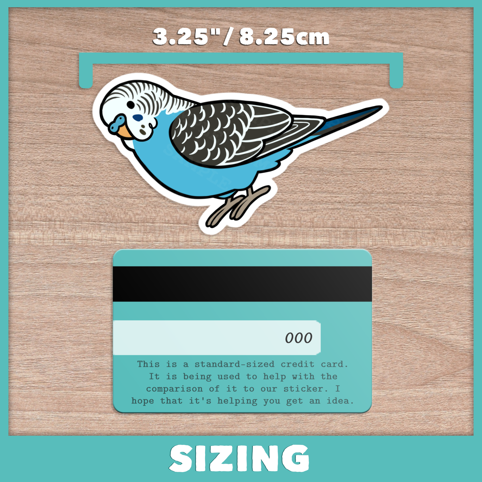 Budgie (Cuties) Stickers