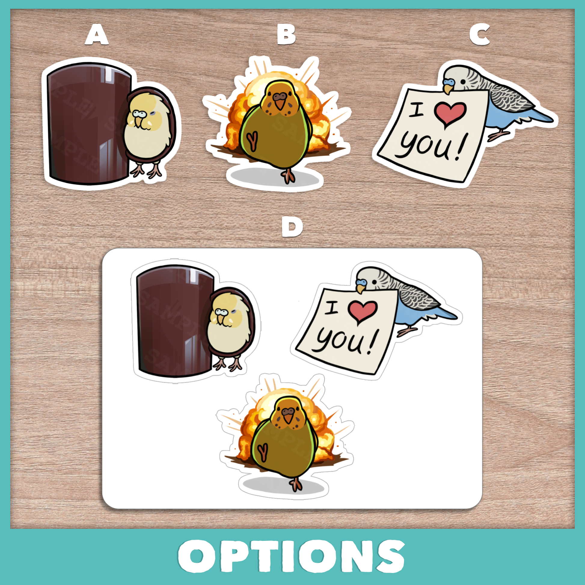 Budgie Meme Stickers