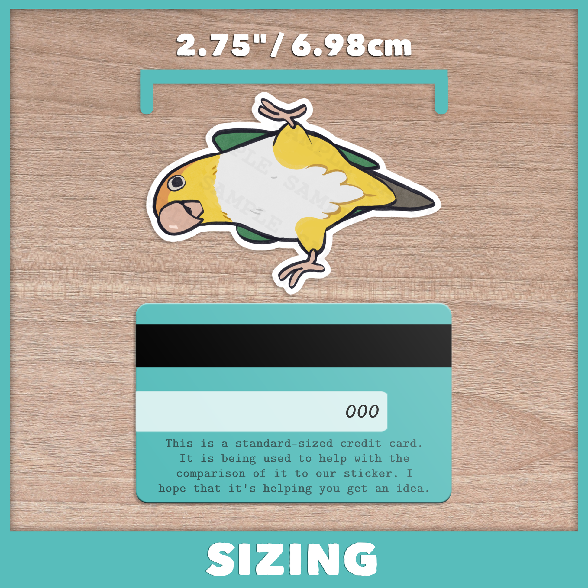 Caique (Cuties) Stickers