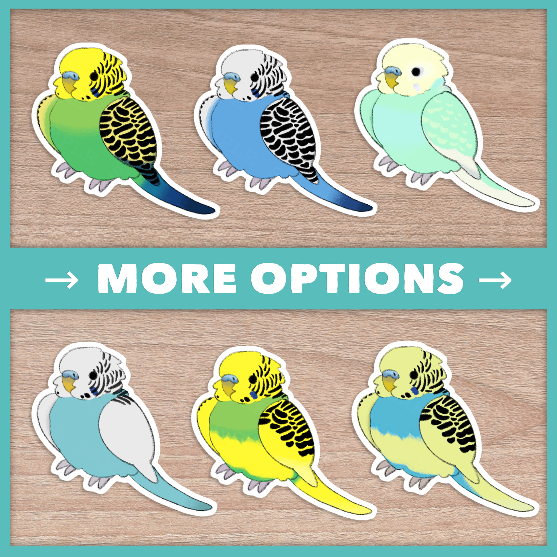 Budgie (Budgerigar) Stickers