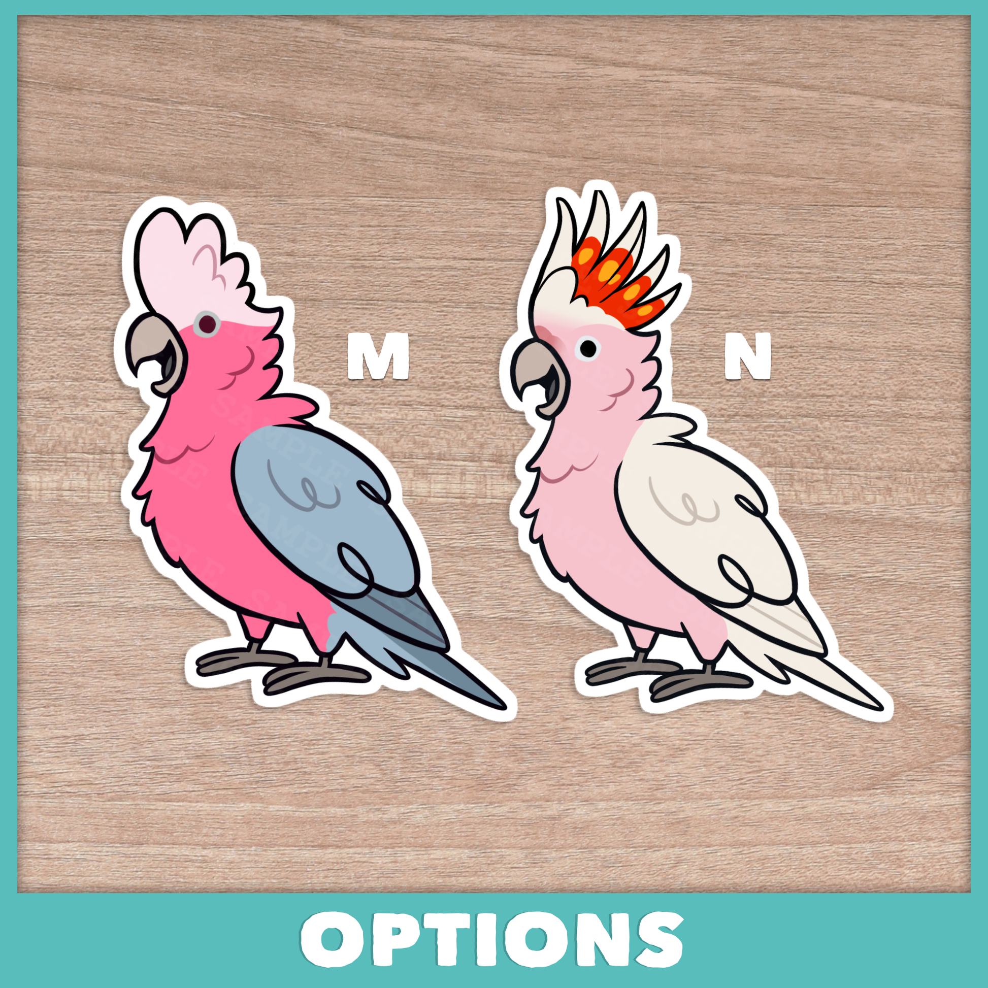 Cockatoo (Cuties) Stickers