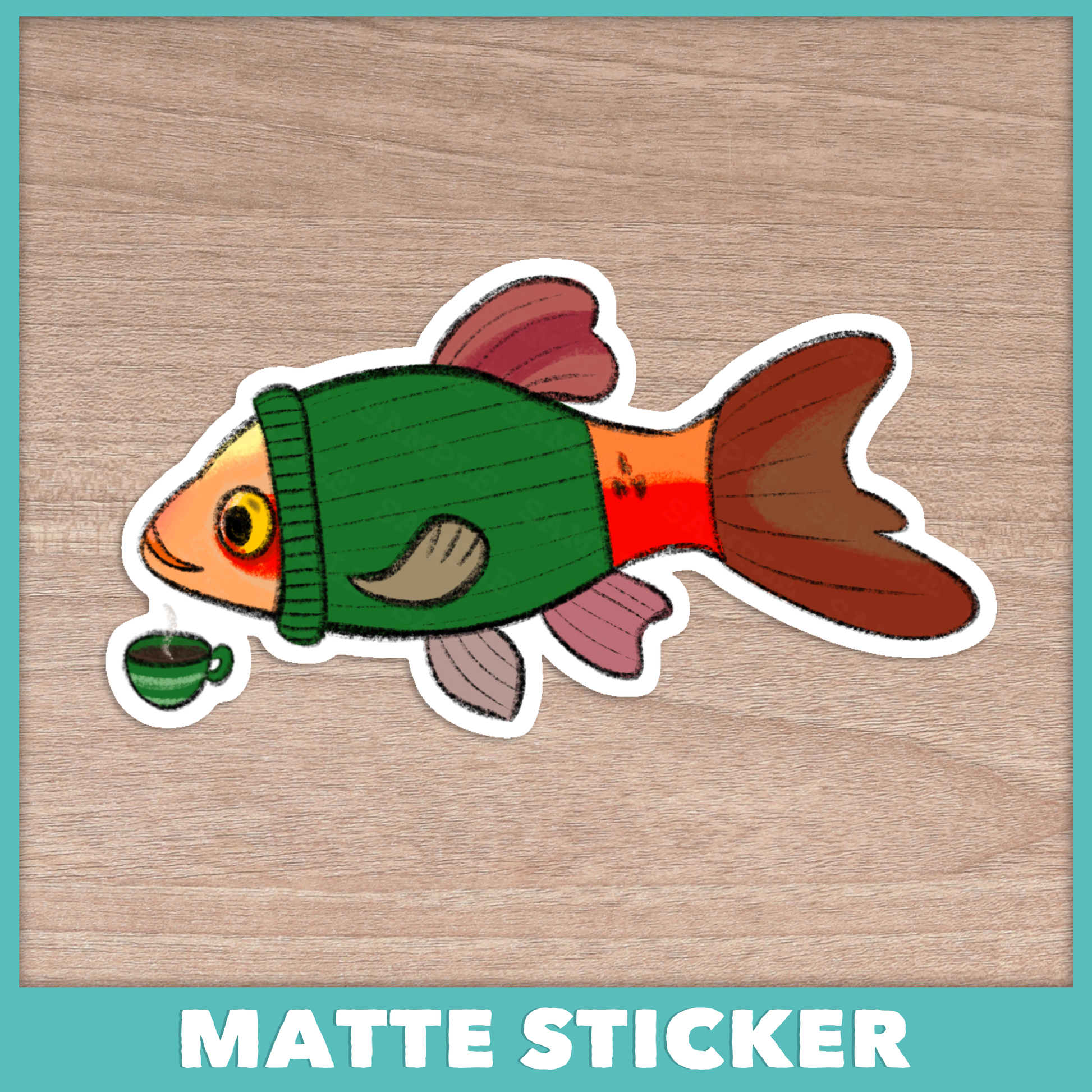 Cozy Barb (Rosy Barb) Sticker