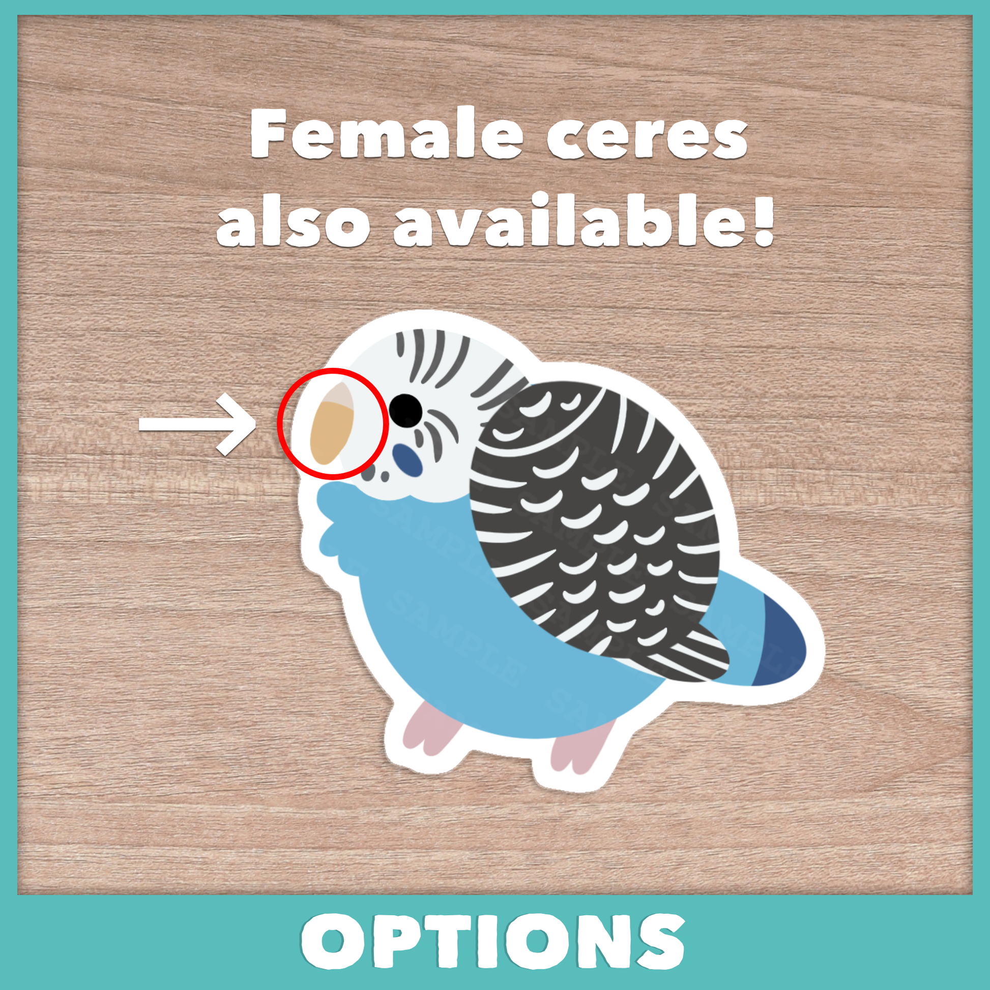 Budgie (Fluffballs) Stickers
