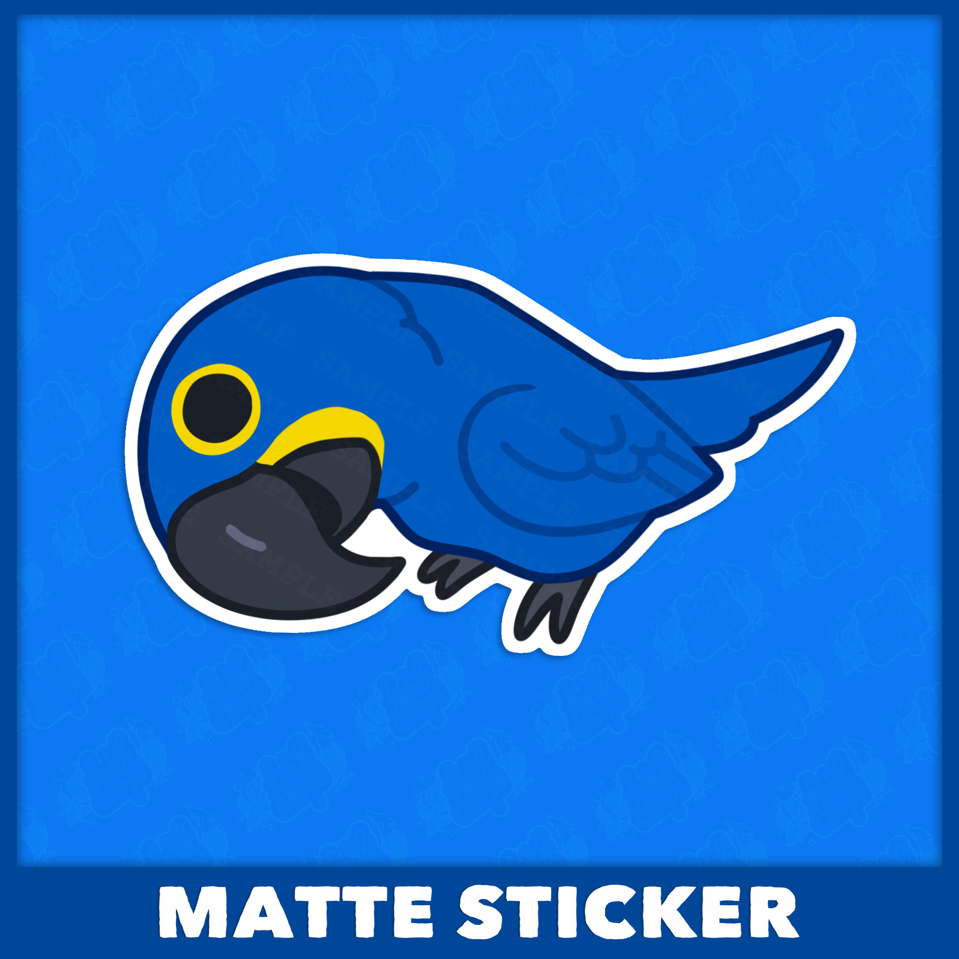 I See You Hyacinth Macaw Sticker