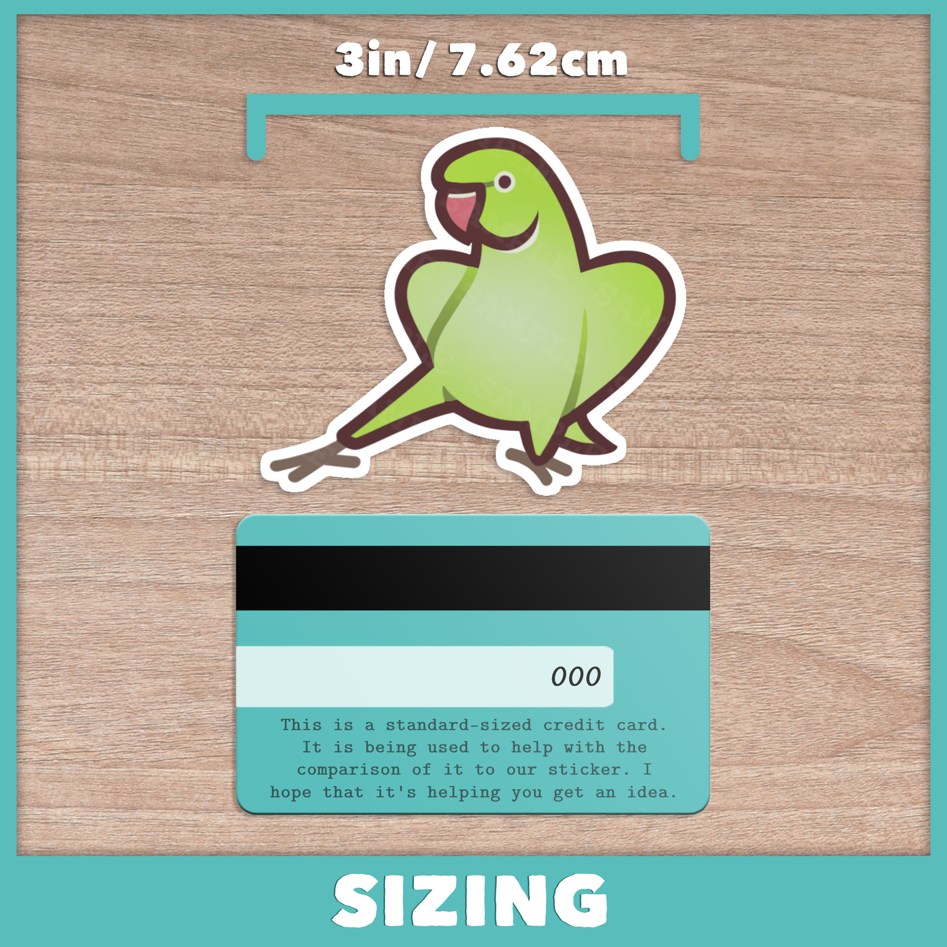 Indian Ringneck Leggie Stickers