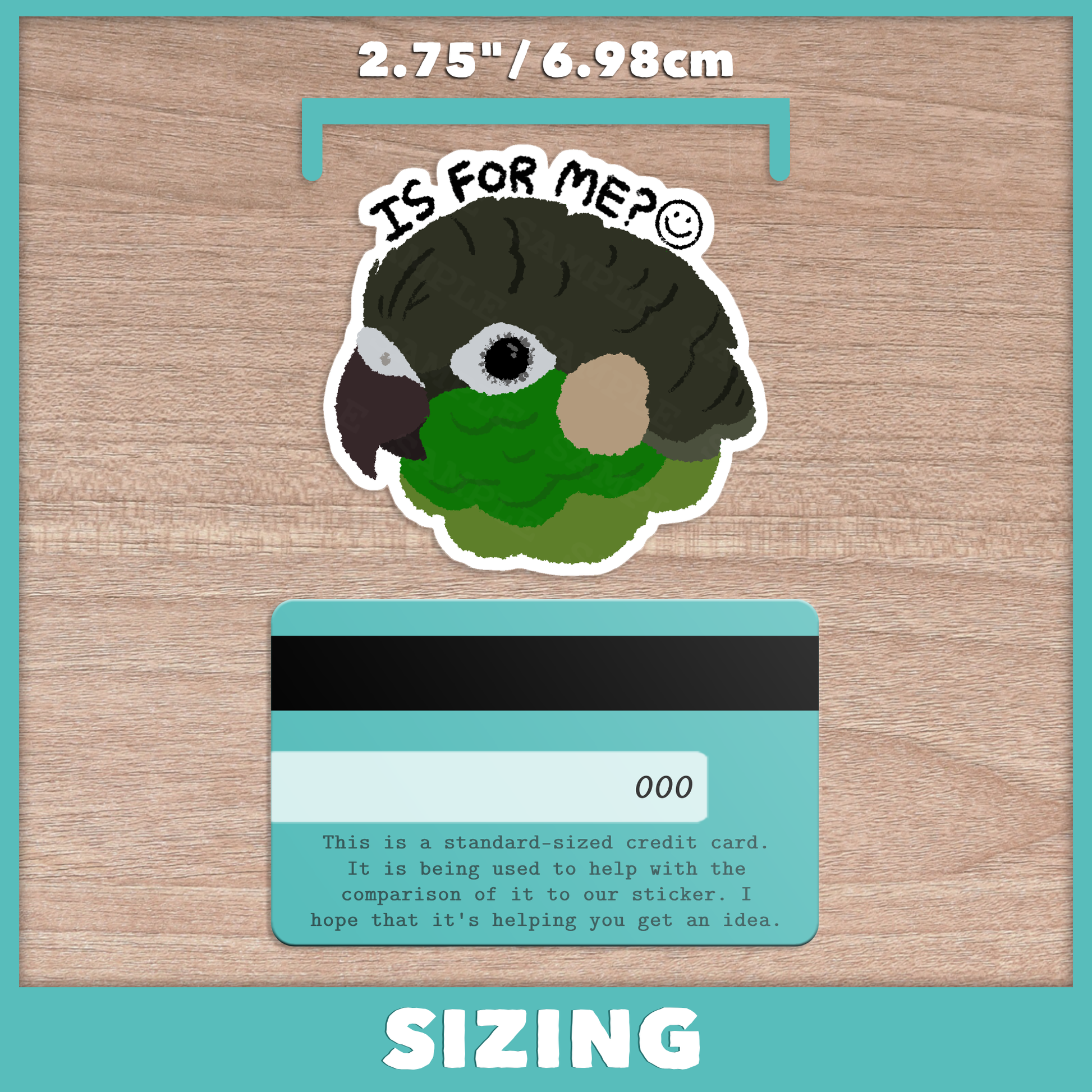 Is For Me Conure (Aratinga) Stickers