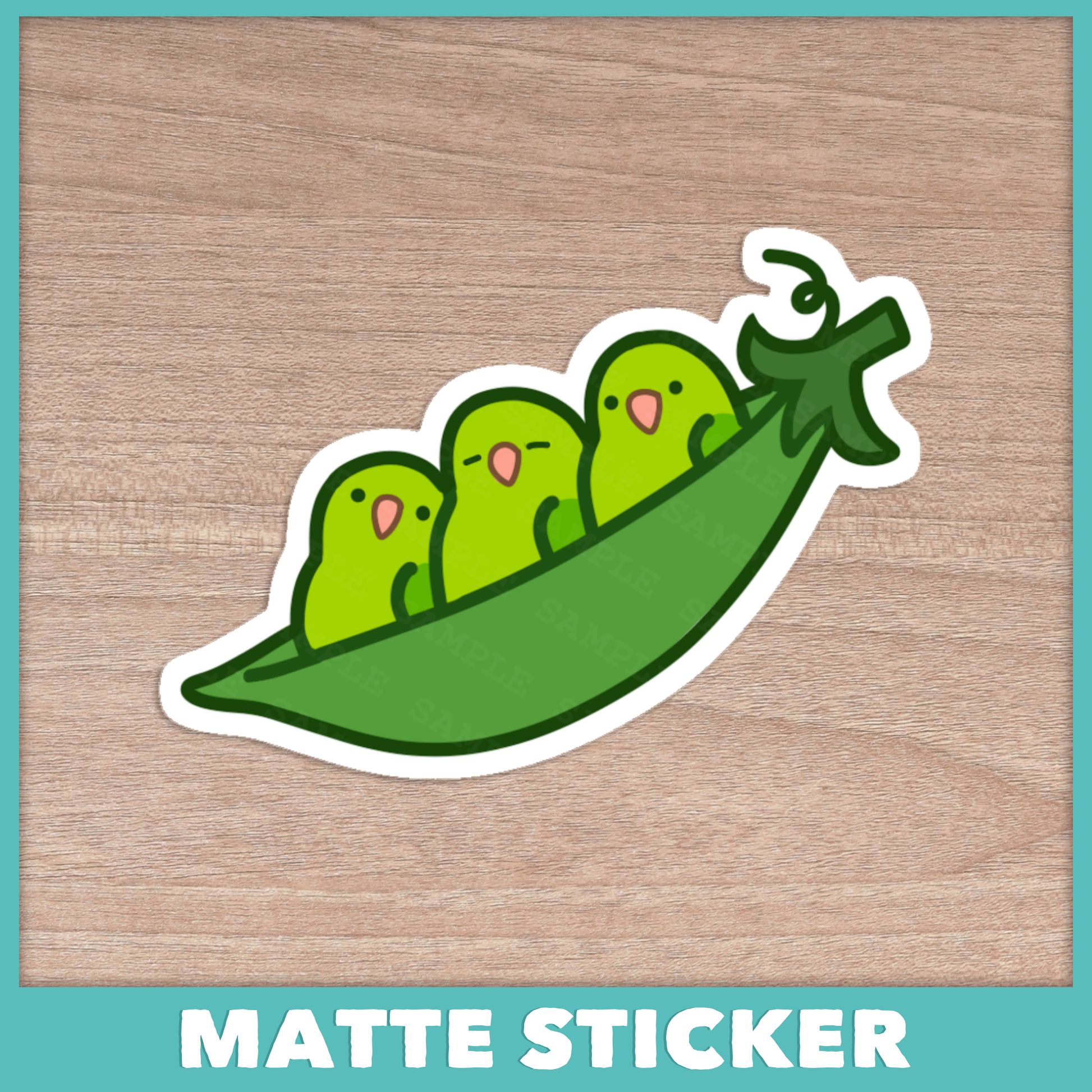 Peapod Parrotlets Sticker