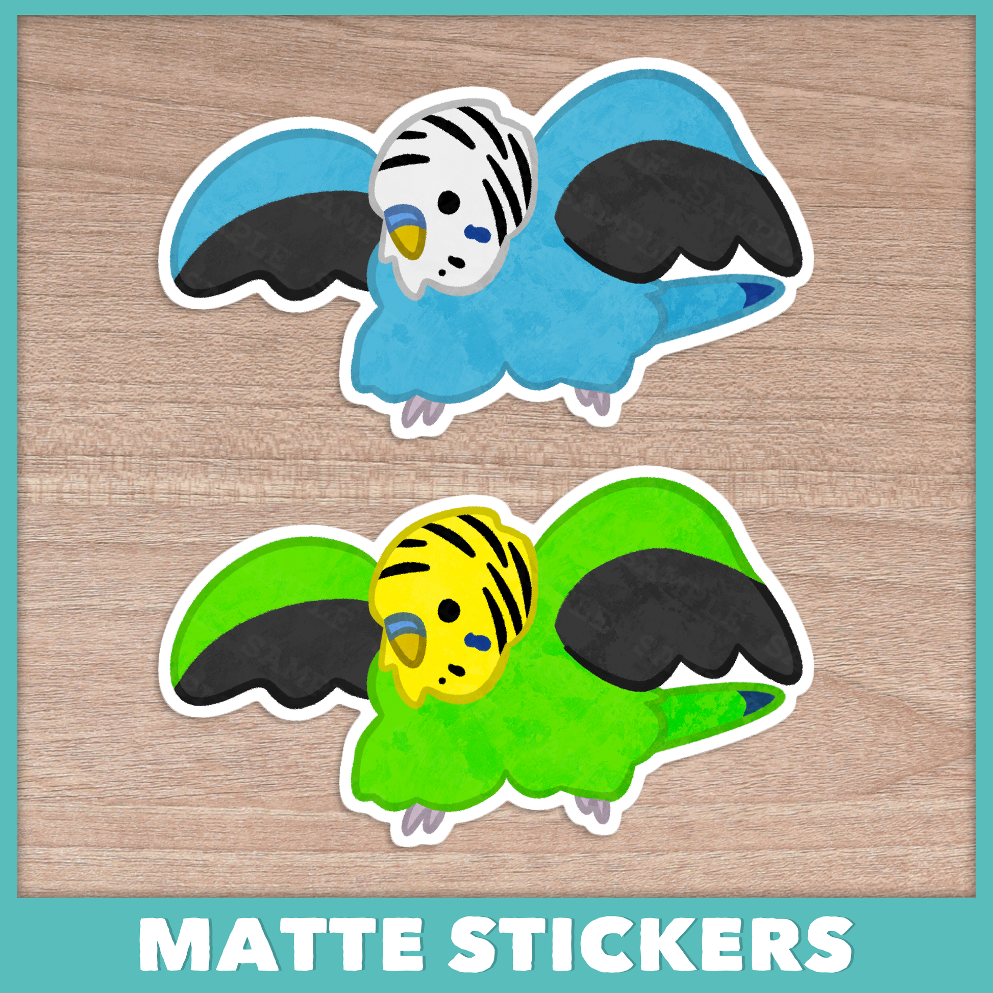 Puffy Pants Budgie Sticker