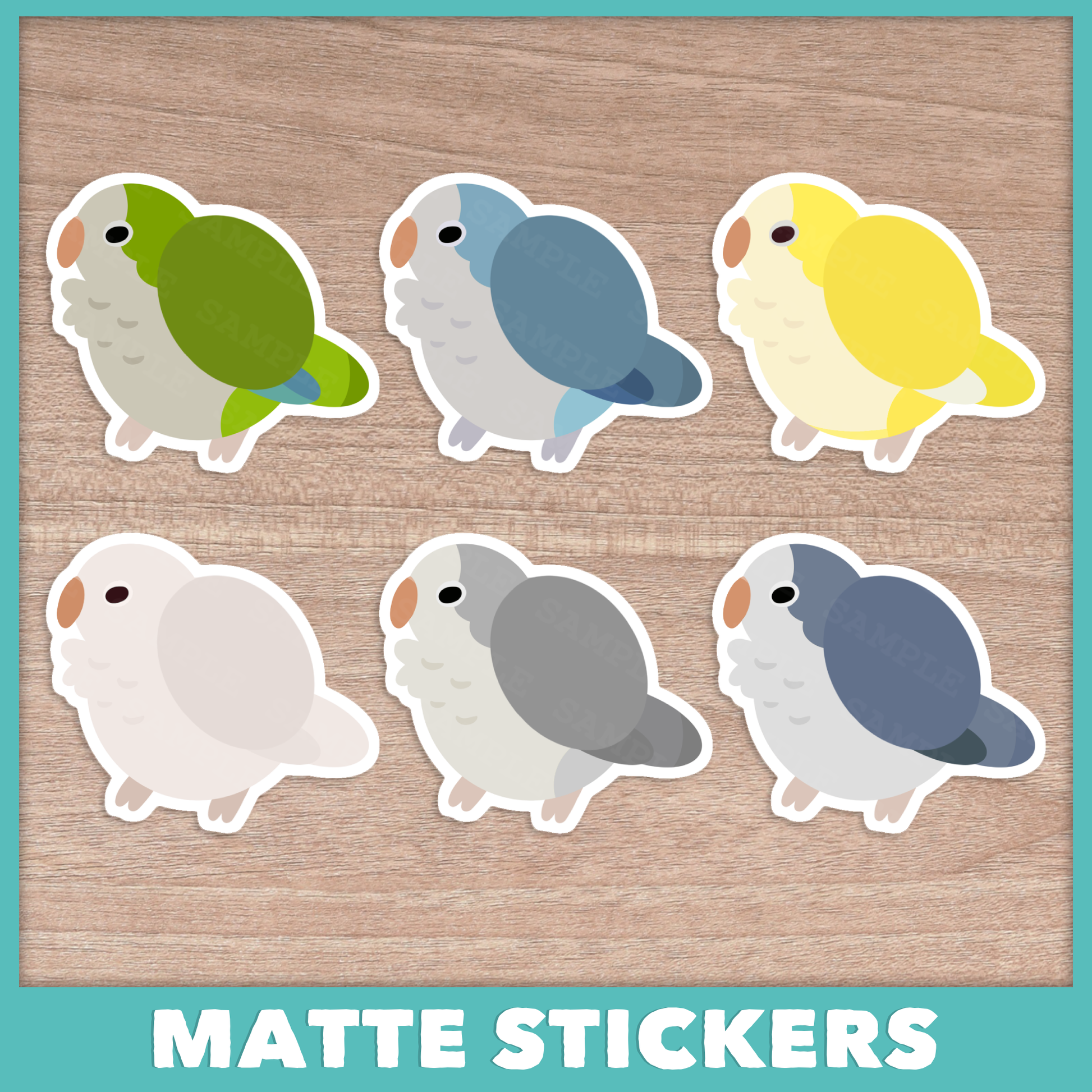 Quaker Fluffballs Stickers