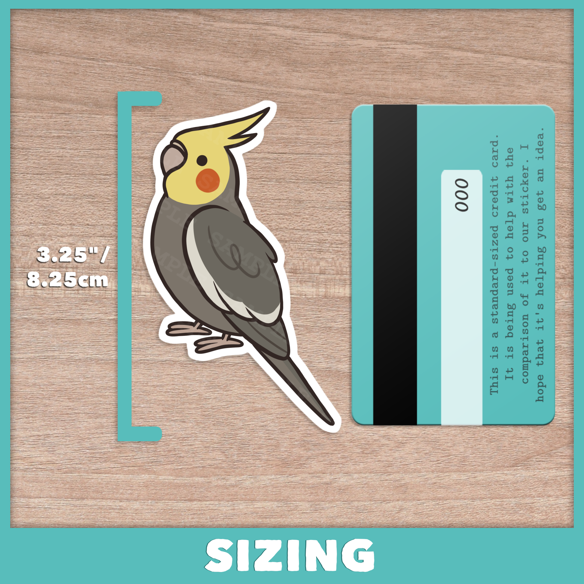Cockatiel (Cuties) Stickers