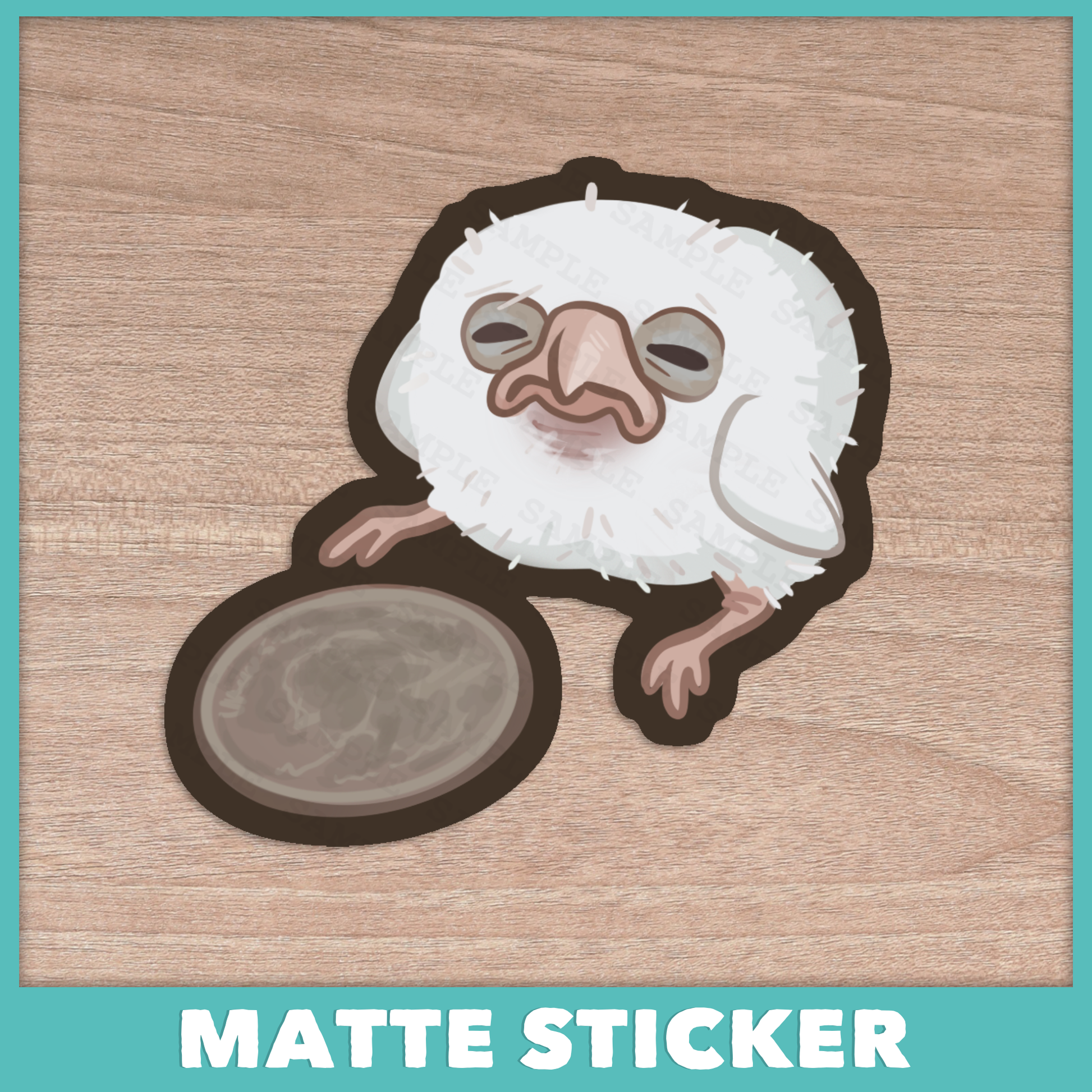 Baby Bird with Coin Sticker