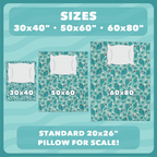 Blue Parrot Pattern Plush Blanket