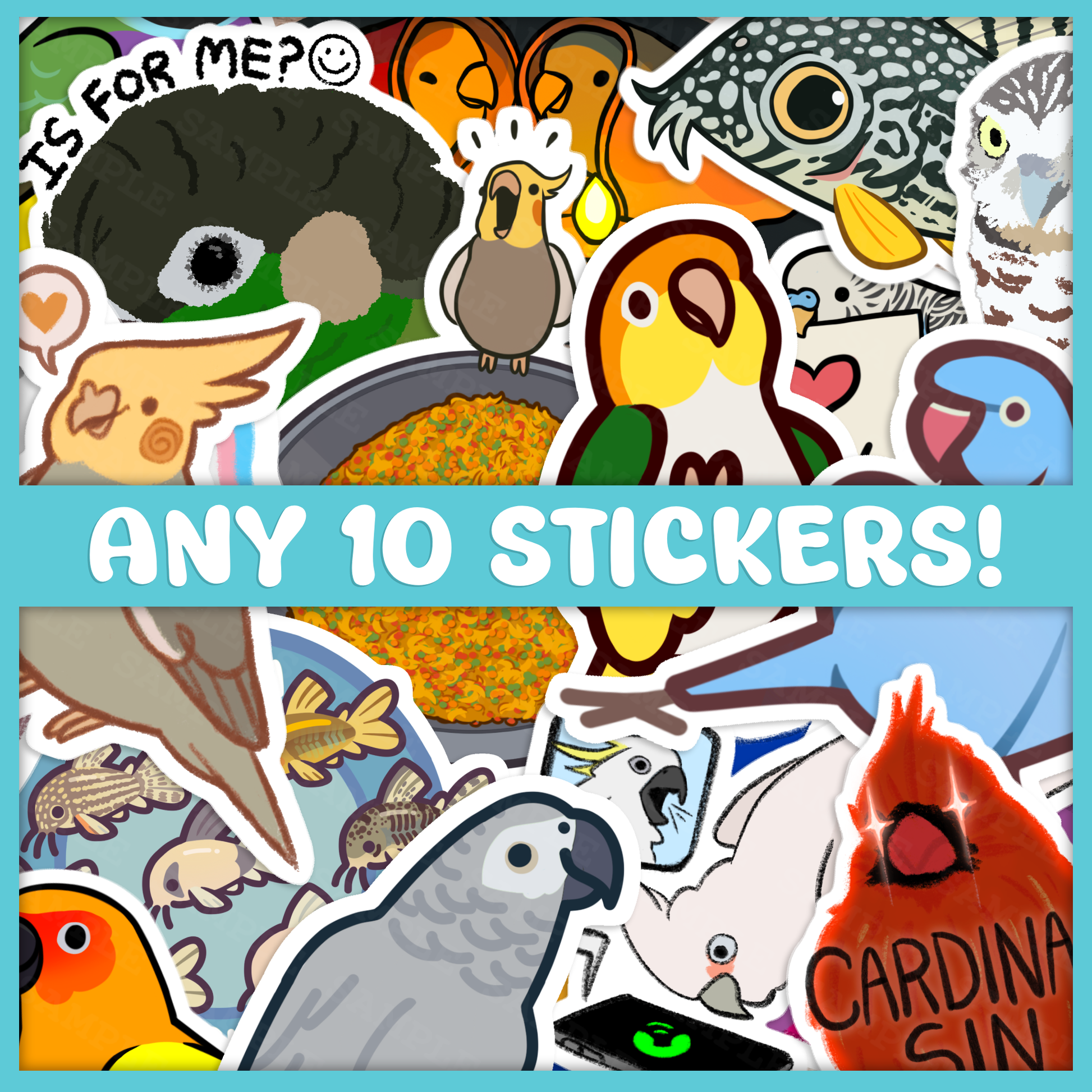Any 10 Stickers Bundle