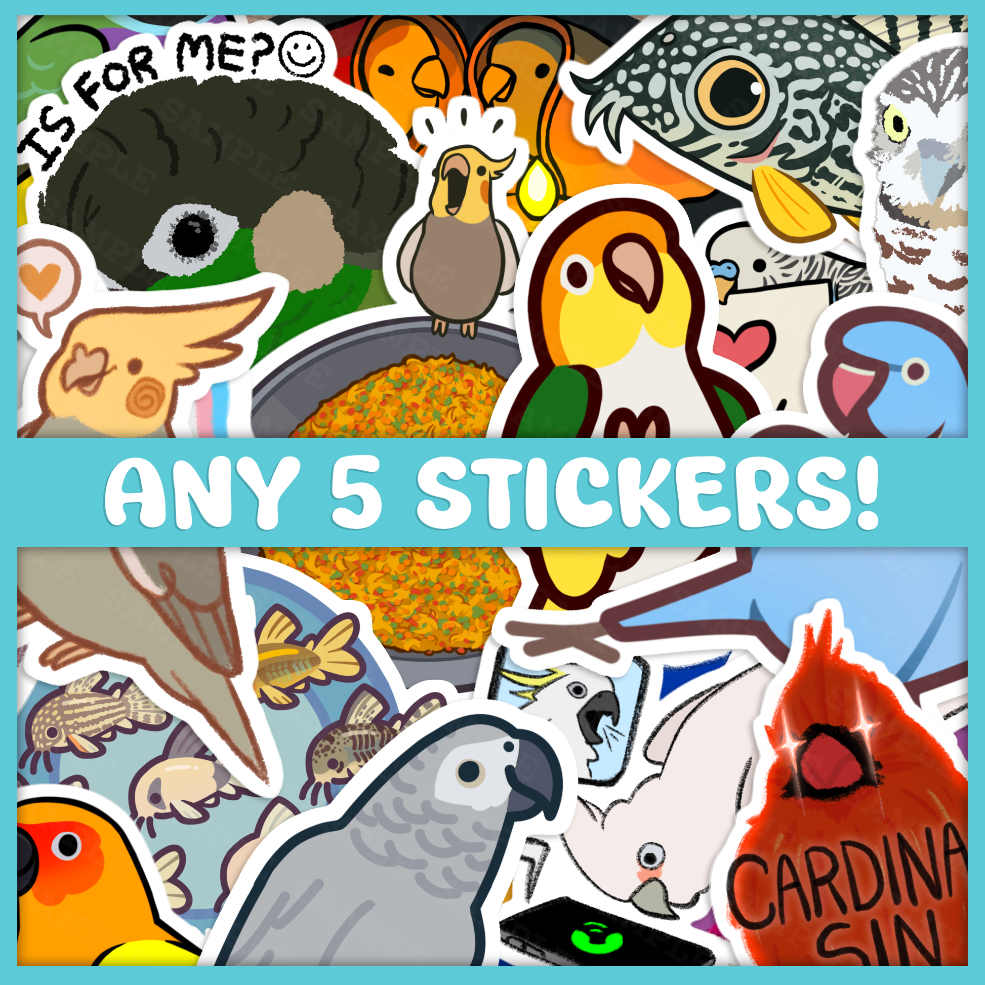 Any 5 Stickers Bundle