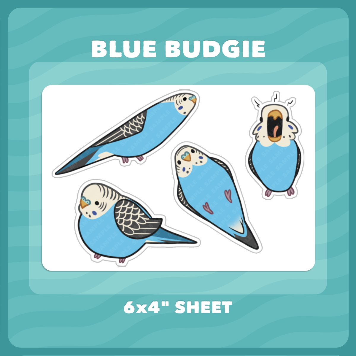 Silly Budgies Sticker Sheets