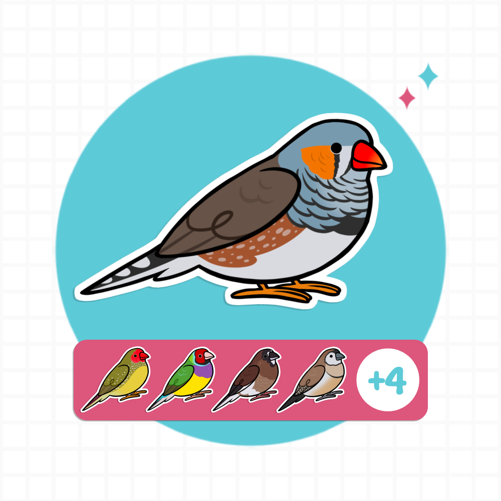 Finch (Cuties) Stickers