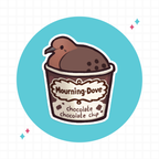 Mourning Dove Ice Cream Sticker