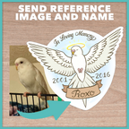 Budgie Memorial Sticker