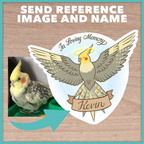 Cockatiel Memorial Sticker