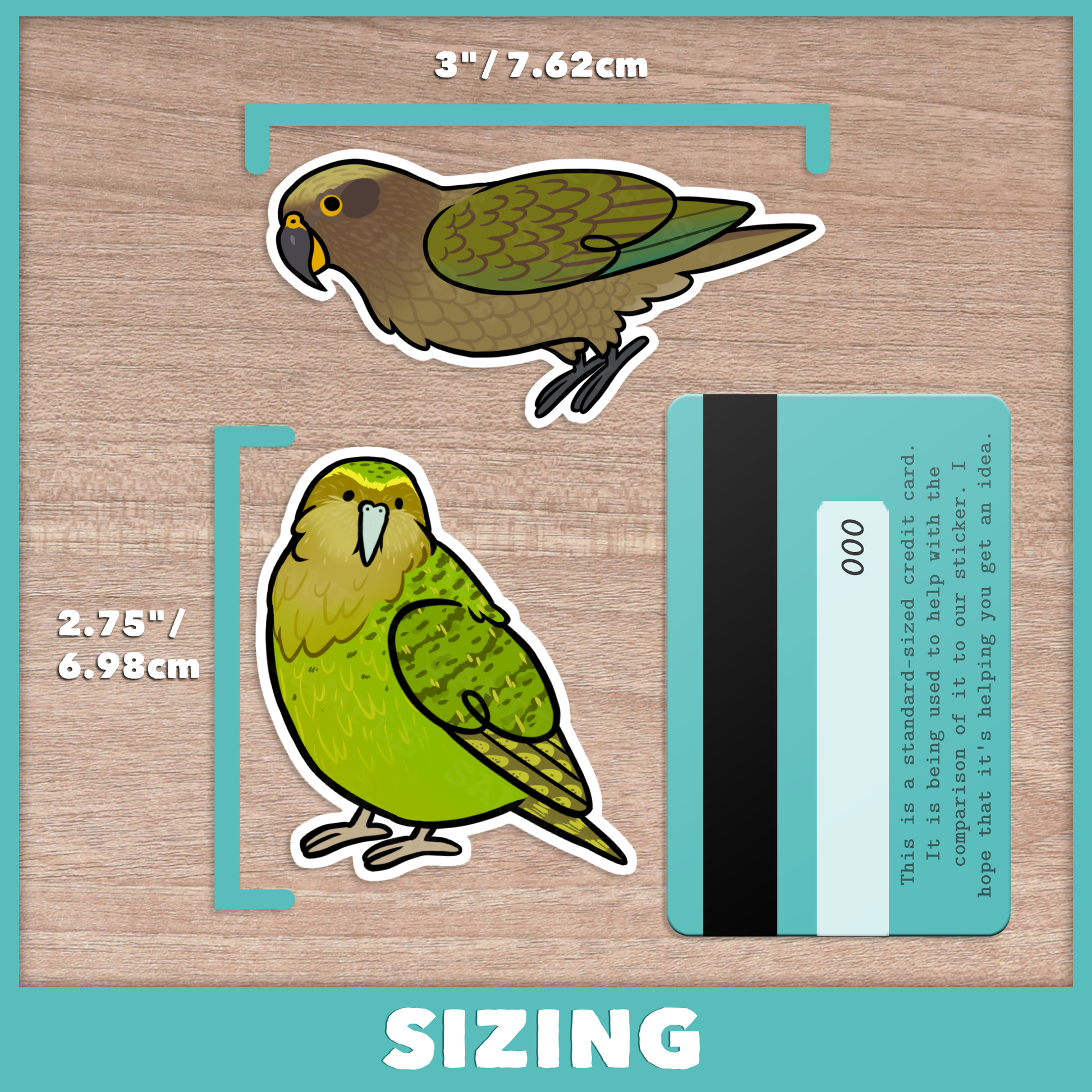 New Zealand Parrots Stickers