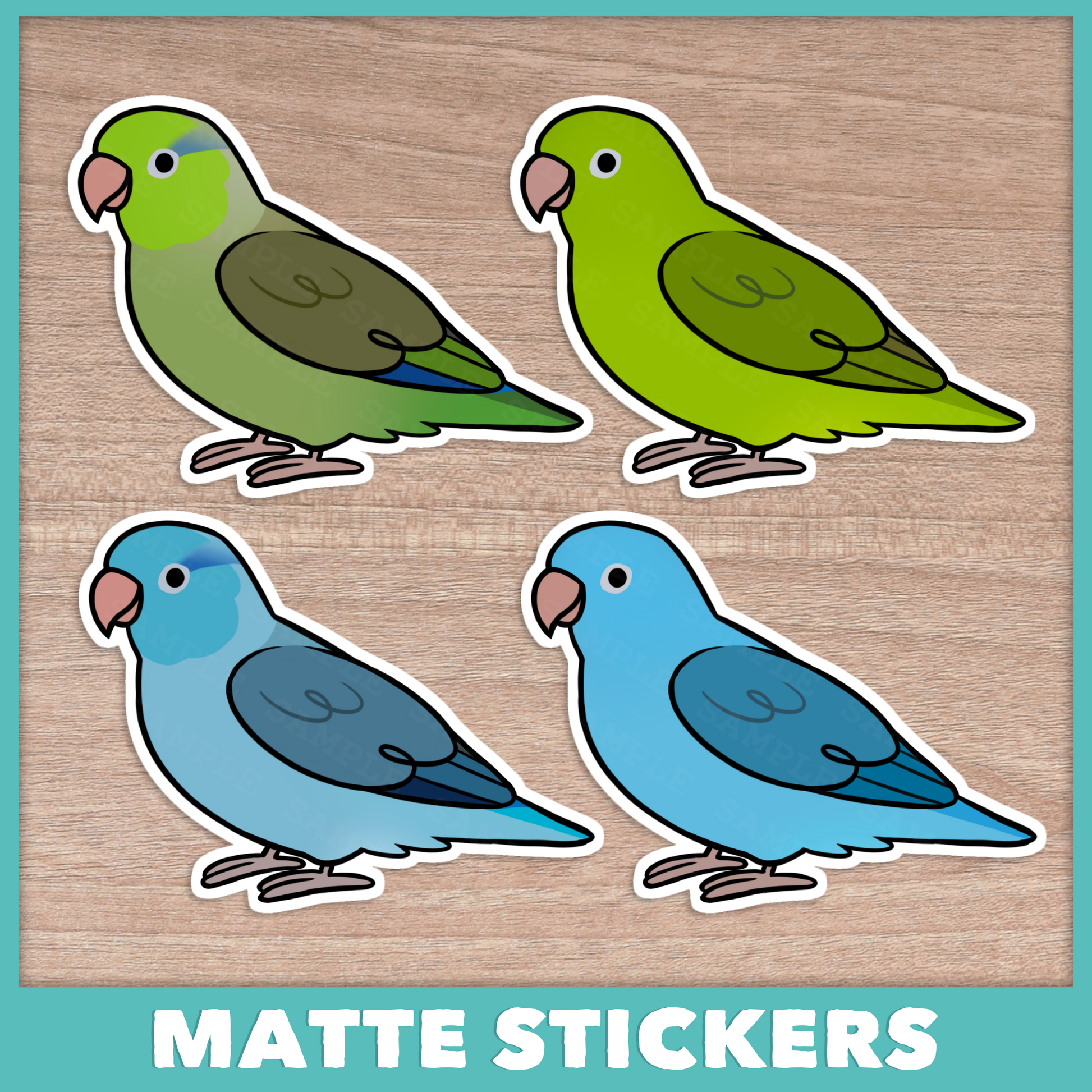 Parrotlet (Cuties) Stickers