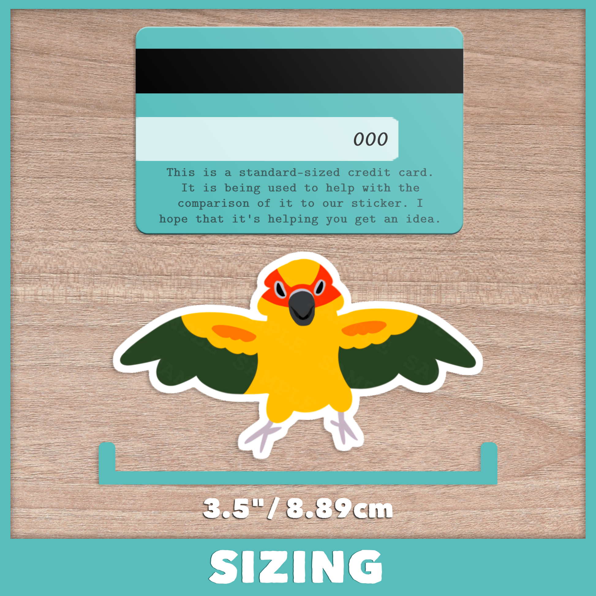 Angy Sun Conure Sticker