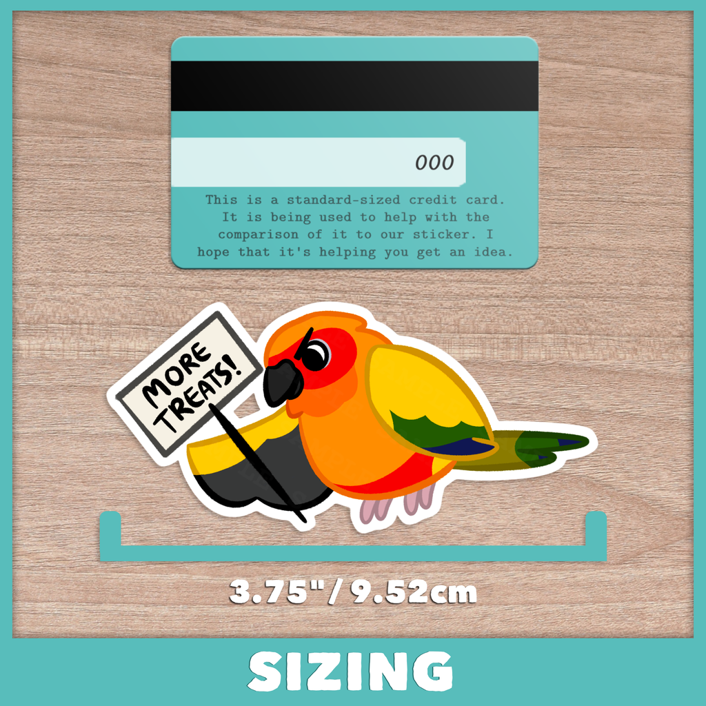 Conure (Aratinga) Protest Stickers