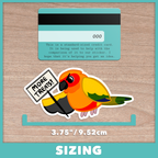 Conure (Aratinga) Protest Stickers