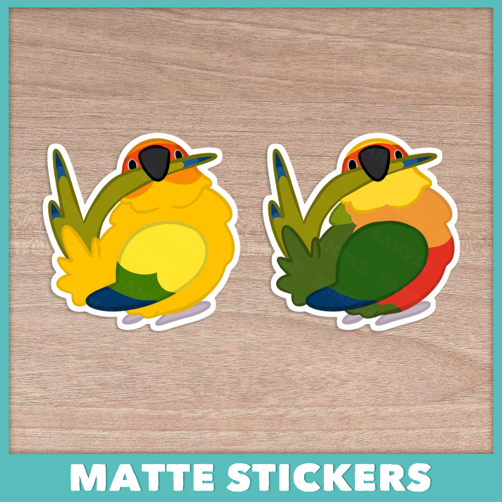 Conure (Aratinga) Preeners Stickers