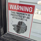 Attack Betta Posterboard Sign