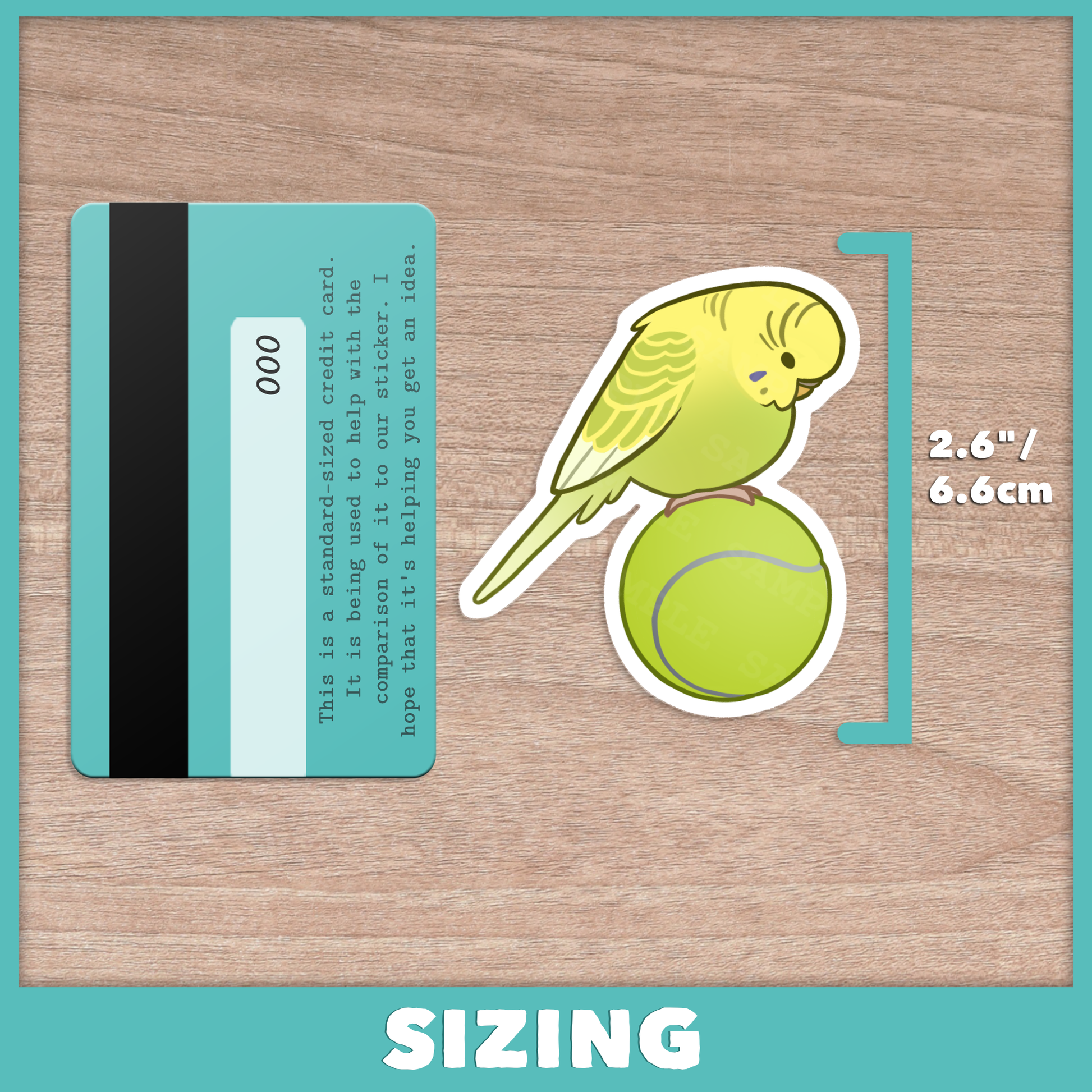 Budgie Balance Sticker