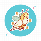 Bee Costume Cockatiel Sticker
