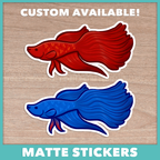 Betta Fish (Cuties) Stickers