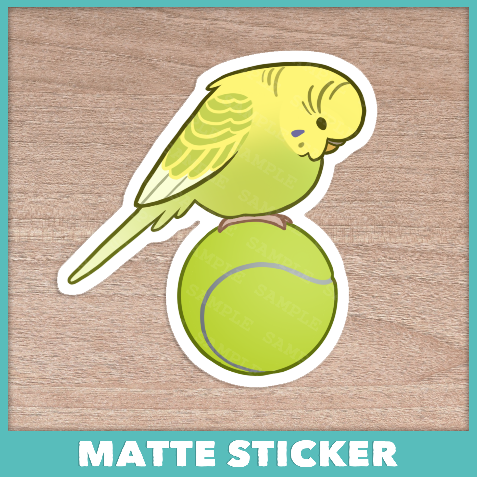 Budgie Balance Sticker