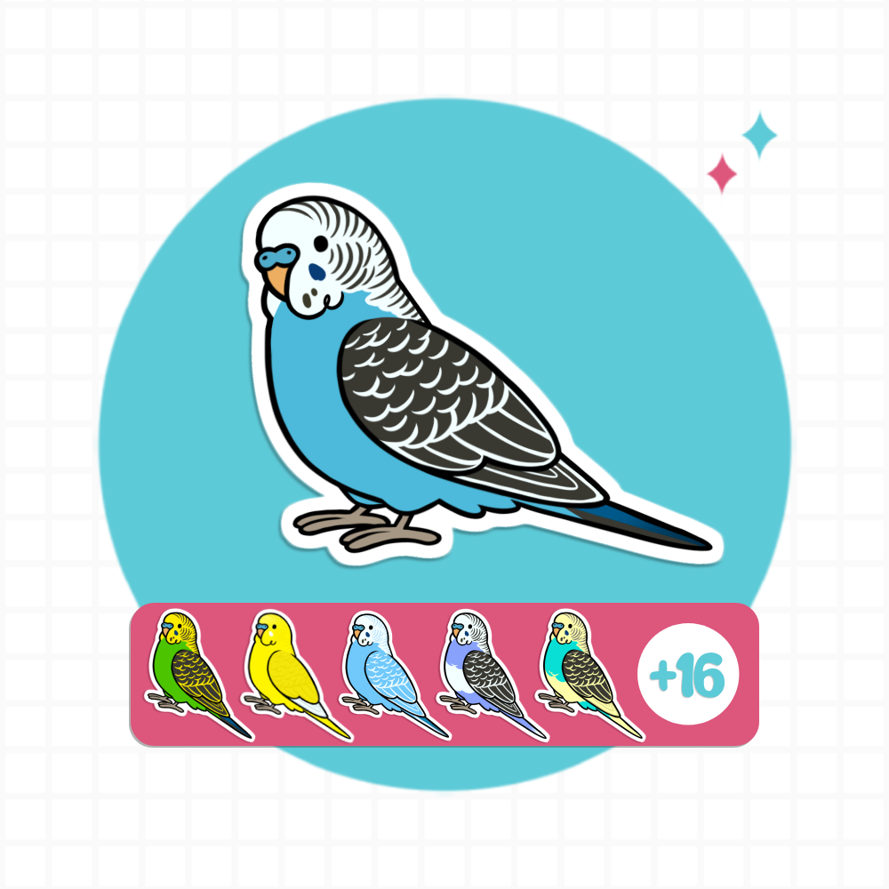 Budgie (Cuties) Stickers
