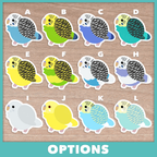 Budgie (Fluffballs) Stickers