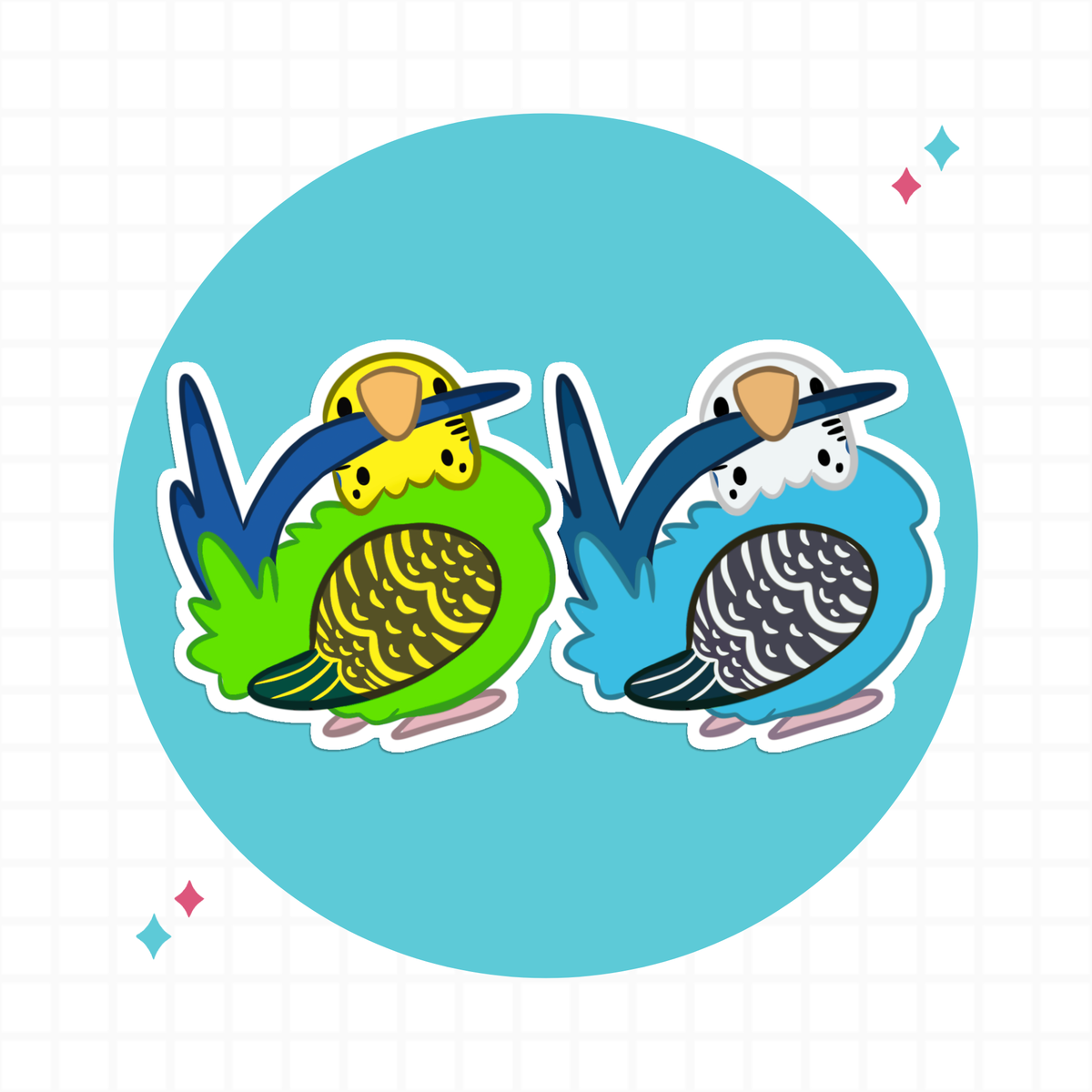 Budgie Preeners Stickers