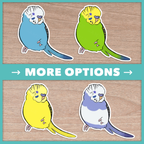 Cozy Budgie Stickers