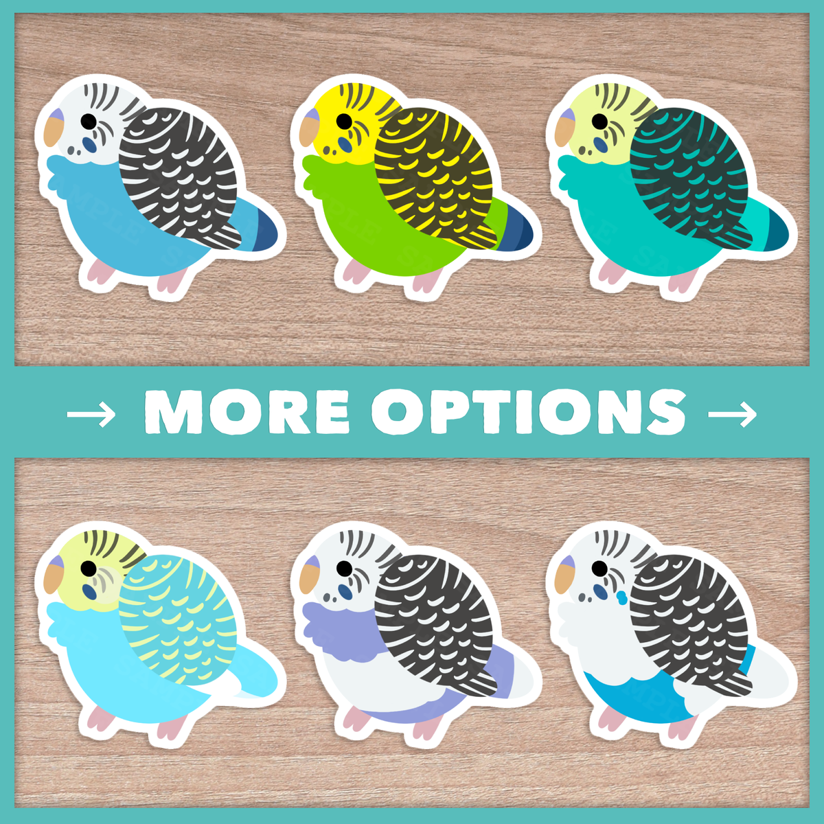 Budgie (Fluffballs) Stickers
