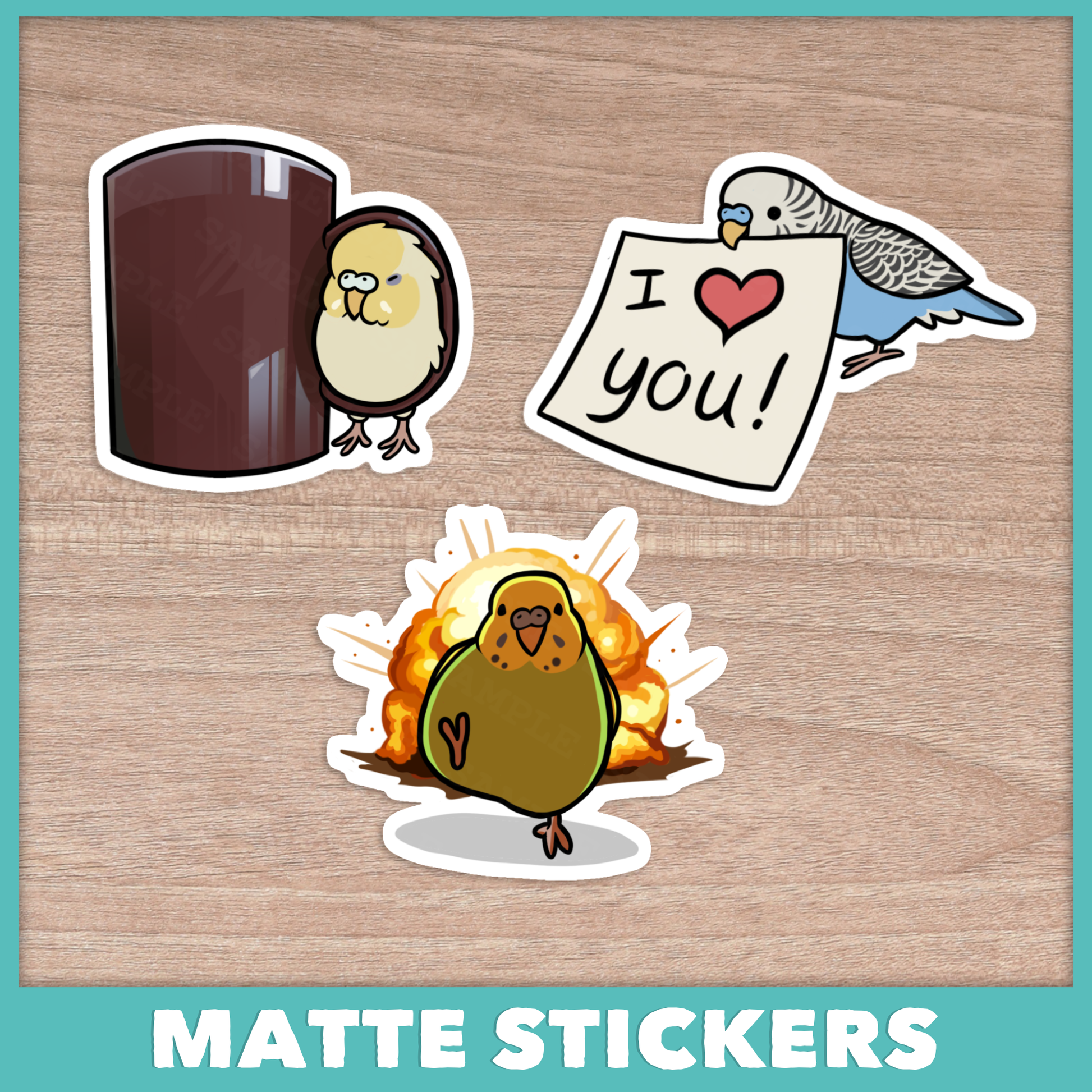 Budgie Meme Stickers