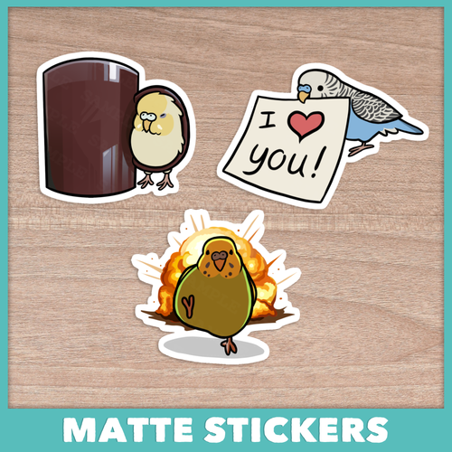 Budgie Meme Stickers