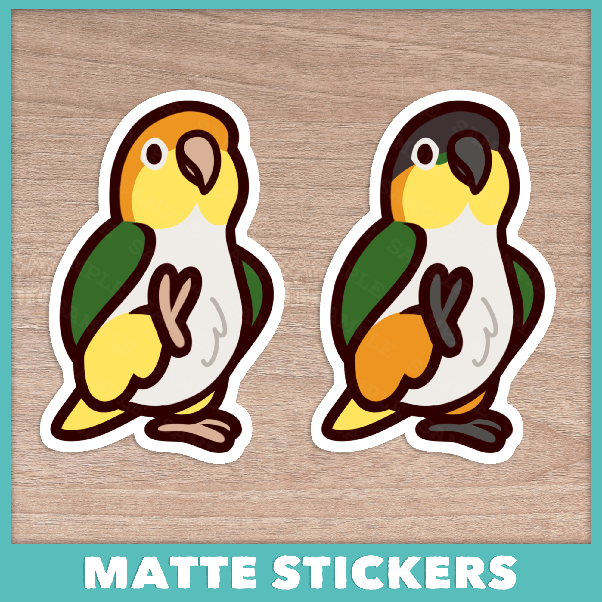 Marching Caique Stickers